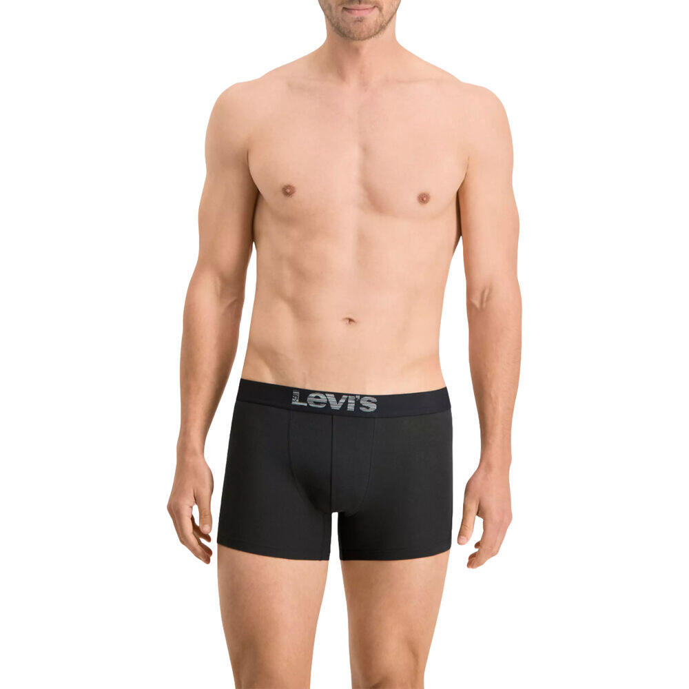 Pack de 2 Calzoncillos Boxer Levis Black - Grey de Algodón Elástico 4/5