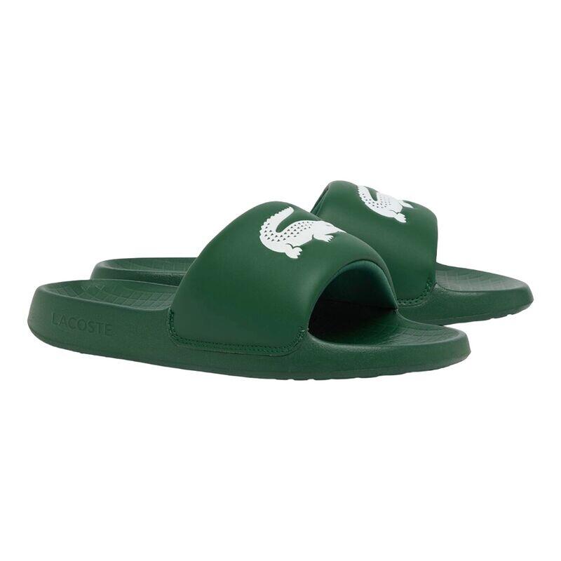 Chanclas Lacoste Verdes Serve Slide 1.0 Dark Green White de Estilo Relajado 2/5