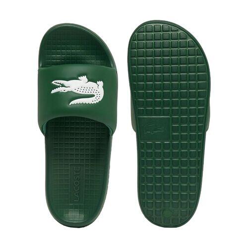 Chanclas Lacoste Verdes Serve Slide 1.0 Dark Green White de Estilo Relajado 5/5