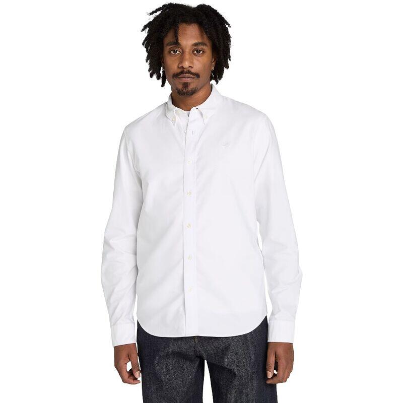 Camisa Blanca Timberland Oxford Shirt White Entallada Y Elegante 3/5