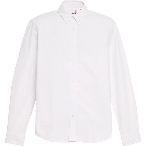 Camisa Blanca Timberland Oxford Shirt White Entallada Y Elegante 5/5