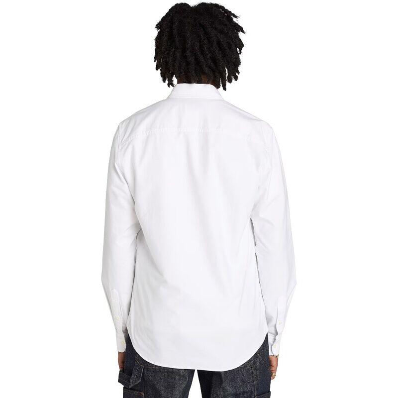 Camisa Blanca Timberland Oxford Shirt White Entallada Y Elegante 4/5