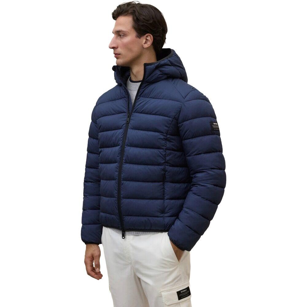 Cazadora Azul Marino Ecoalf Aspenalf Jacket Blue Navy Repelente Al Agua 3/5