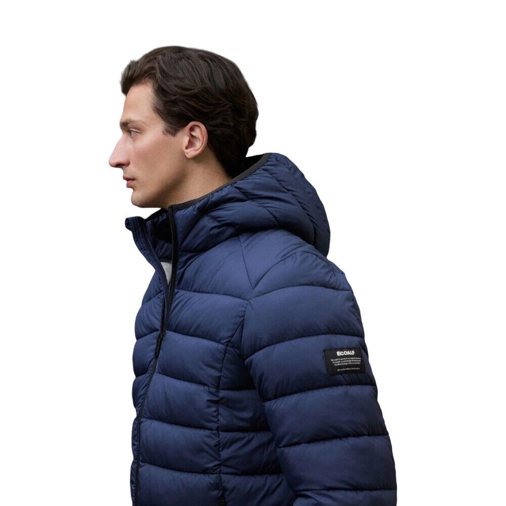 Cazadora Azul Marino Ecoalf Aspenalf Jacket Blue Navy Repelente Al Agua 2/5