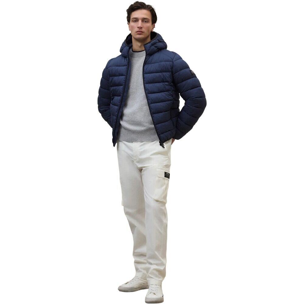 Cazadora Azul Marino Ecoalf Aspenalf Jacket Blue Navy Repelente Al Agua 4/5