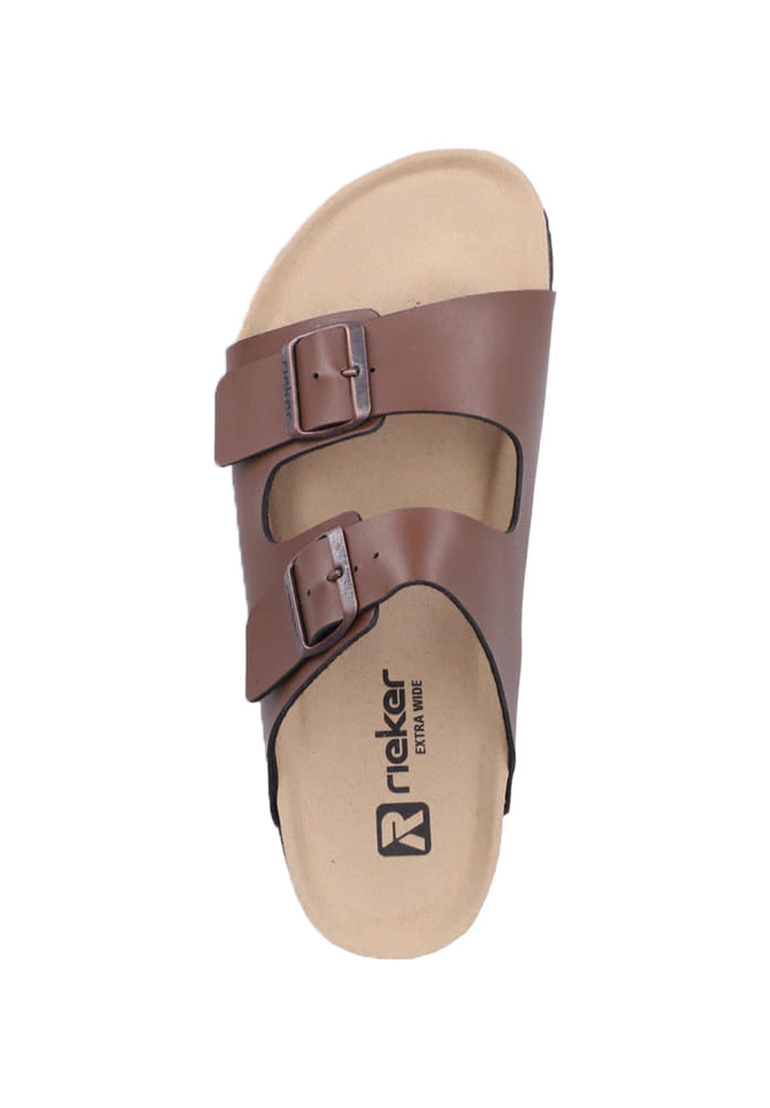 Rieker Herren Pantolette Schlappen Hausschuhe 22190-22 dunkelbraun 2/5