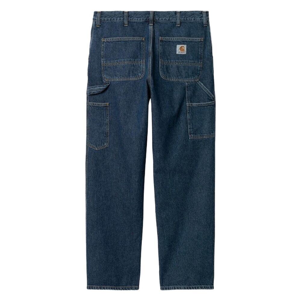 Pantalones Carhartt Azules Single Knee Pant Blue Stone Washed 2/4