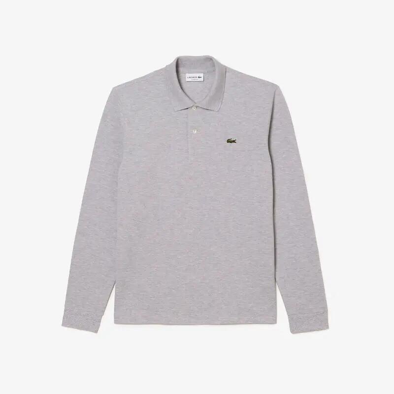 Polo Gris Lacoste Heathered Vigoré 3/4