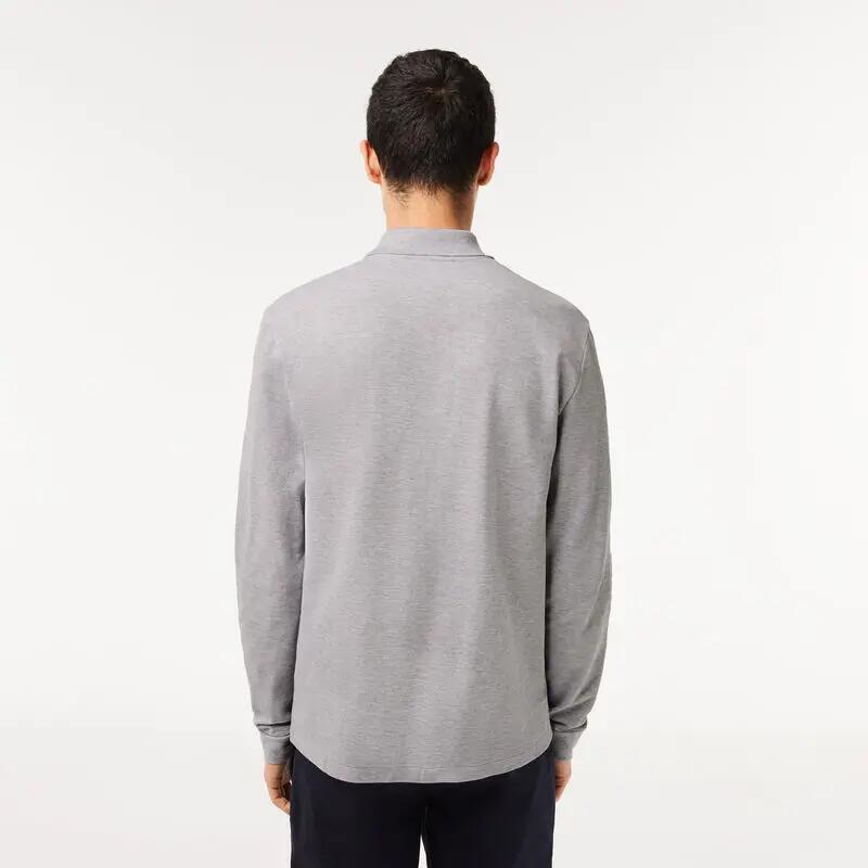 Polo Gris Lacoste Heathered Vigoré 2/4