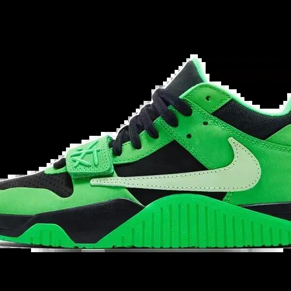 Shoes  CJ1 T-Rexx Travis Scott Green Spark