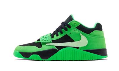 Schoenen cj1 t-rexx travis scott green spark