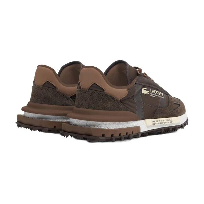 Zapatillas Lacoste Marrones Elite Active 12 Dark Brown Cómodas y Ligeras 3/4