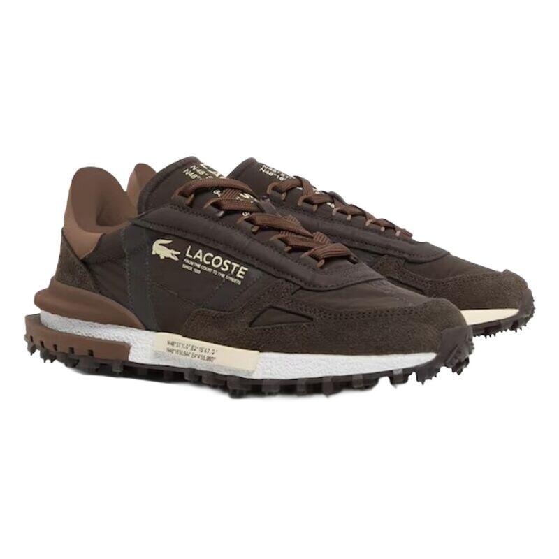Zapatillas Lacoste Marrones Elite Active 12 Dark Brown Cómodas y Ligeras 2/4
