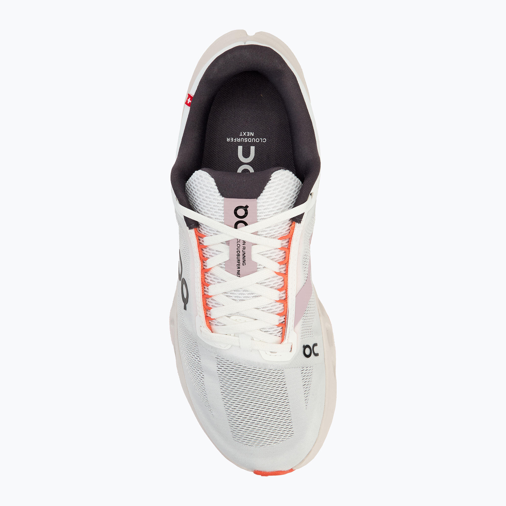 Buty do biegania damskie On Cloudsurfer Next white/flame 5/7