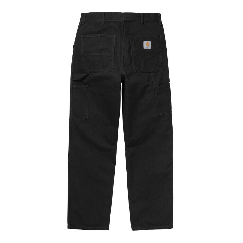 Pantalón Negro Carhartt Single Knee Pant Black de Corte Recto y Relajado 2/5