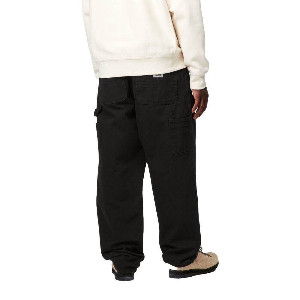 Pantalón Negro Carhartt Single Knee Pant Black de Corte Recto y Relajado 4/5