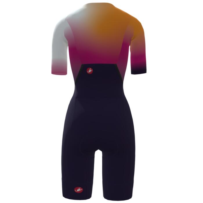Trifonction Triathlon Femme Castelli Core Tri MC White/Navy/Pink 3/5