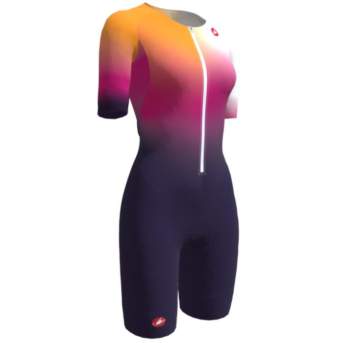 Trifonction Triathlon Femme Castelli Core Tri MC White/Navy/Pink 5/5