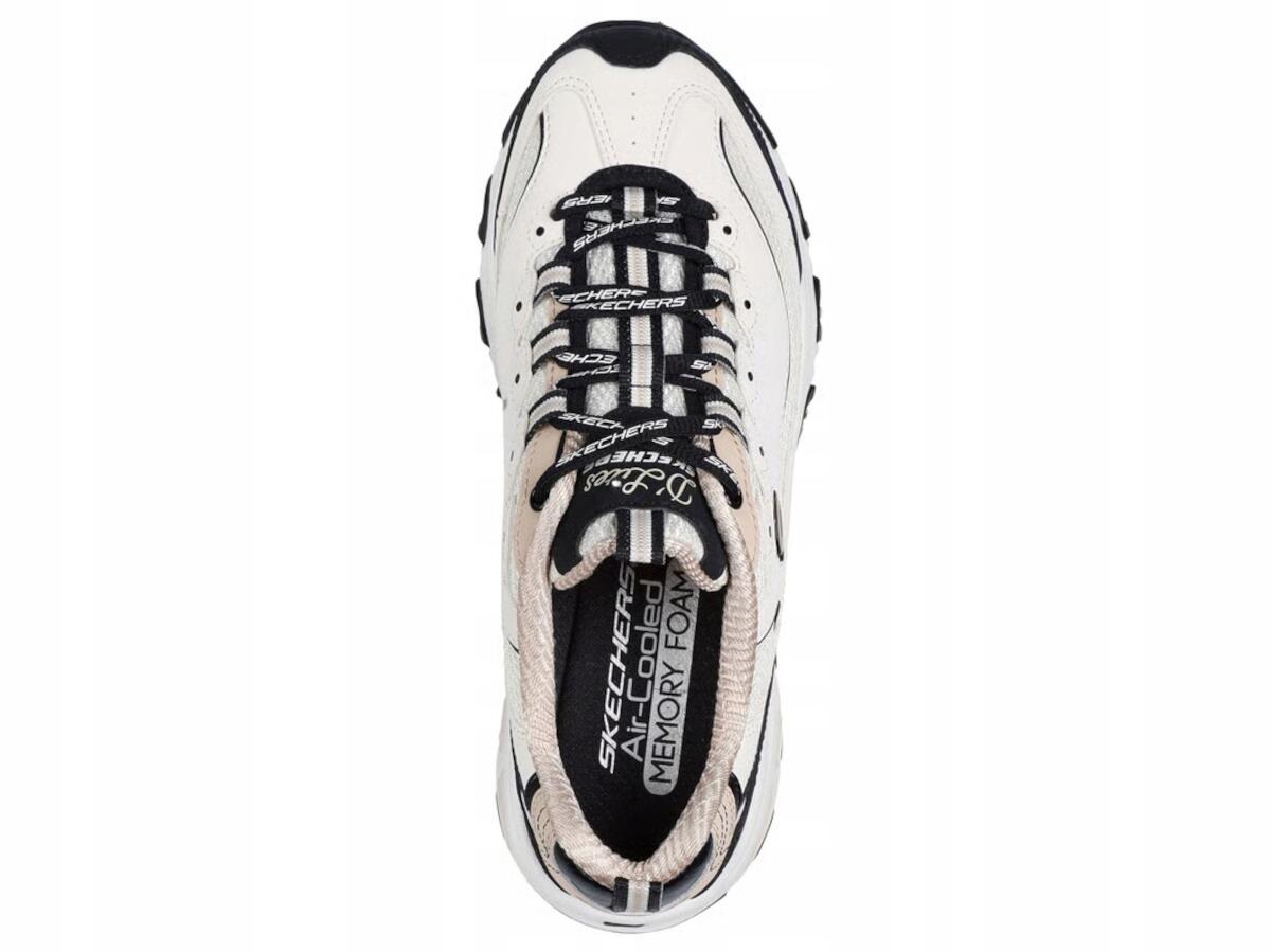 Buty damskie Skechers D'LITES 150536-NTBK sportowe beżowo-czarne 38,5 5/6