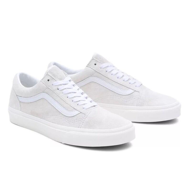 Zapatillas Vans Blancas Old Skool de Ante de Cerdo 3/5