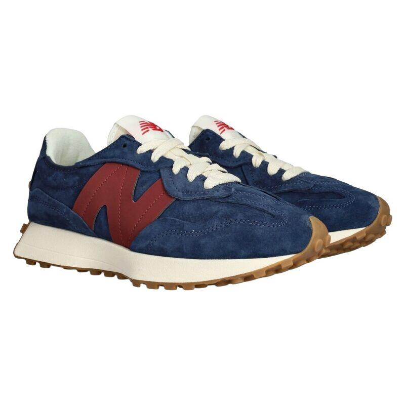 Zapatillas Azules New Balance 327 Navy Monarch Burgundy Cómodas y Elegantes 2/5