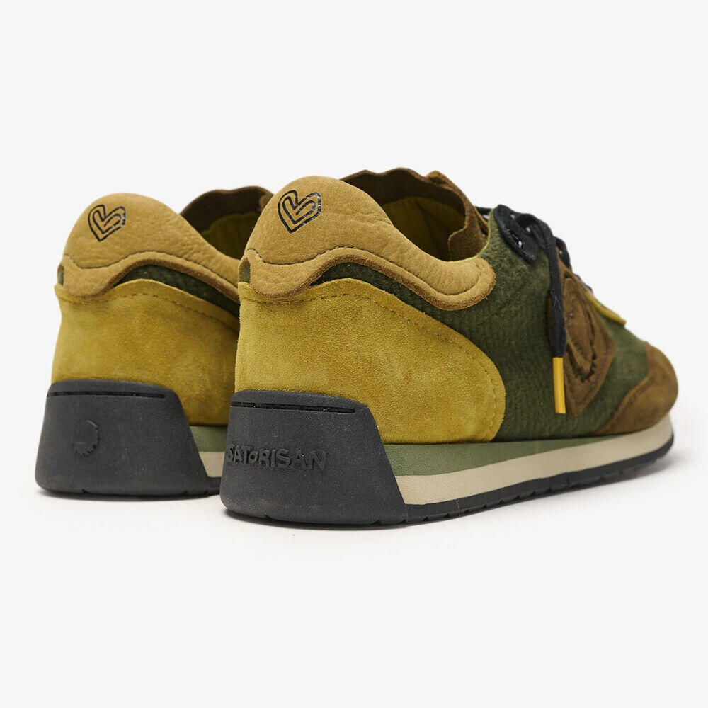 Zapatillas Verdes Satorisan Enso Twill Felt Khaki Psychadelic 3/5