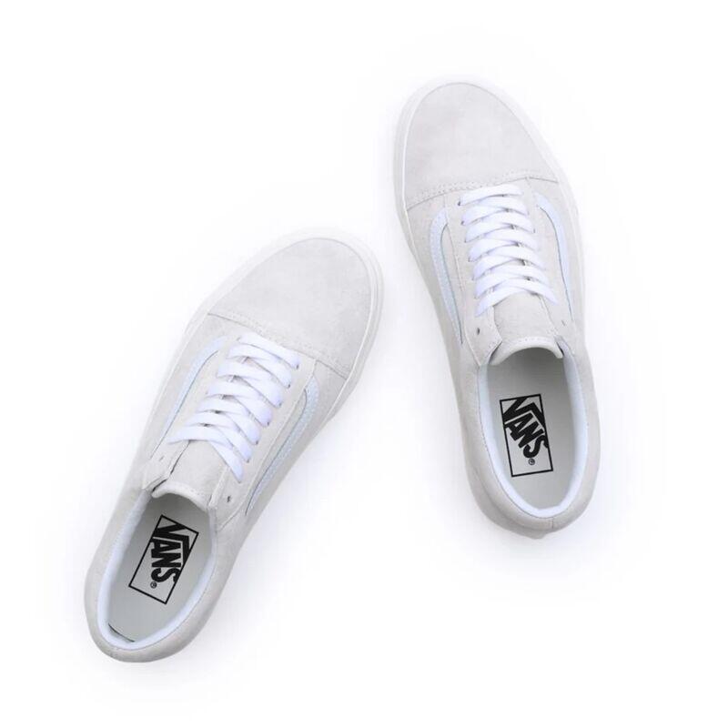 Zapatillas Vans Blancas Old Skool de Ante de Cerdo 4/5
