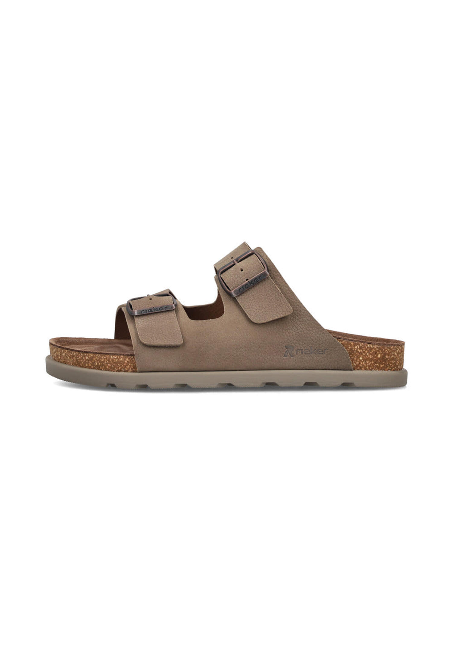 Rieker Herren Pantolette flach Pantoletten 21190-64 beige 3/5