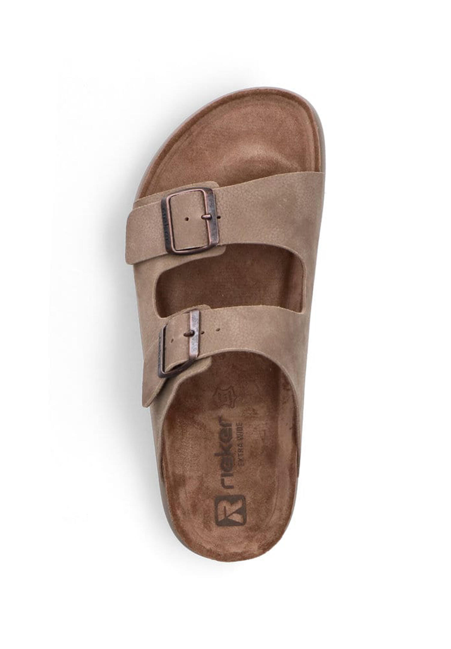 Rieker Herren Pantolette flach Pantoletten 21190-64 beige 2/5