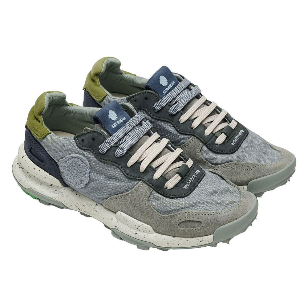 Zapatillas Azules Satorisan Chacrona Linen Vergri Blue con Plantilla Ergonómica 2/5