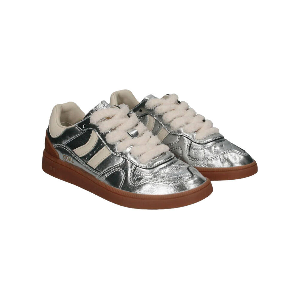 Zapatillas Plateadas Coolway Goal Silver Mirror 4/5