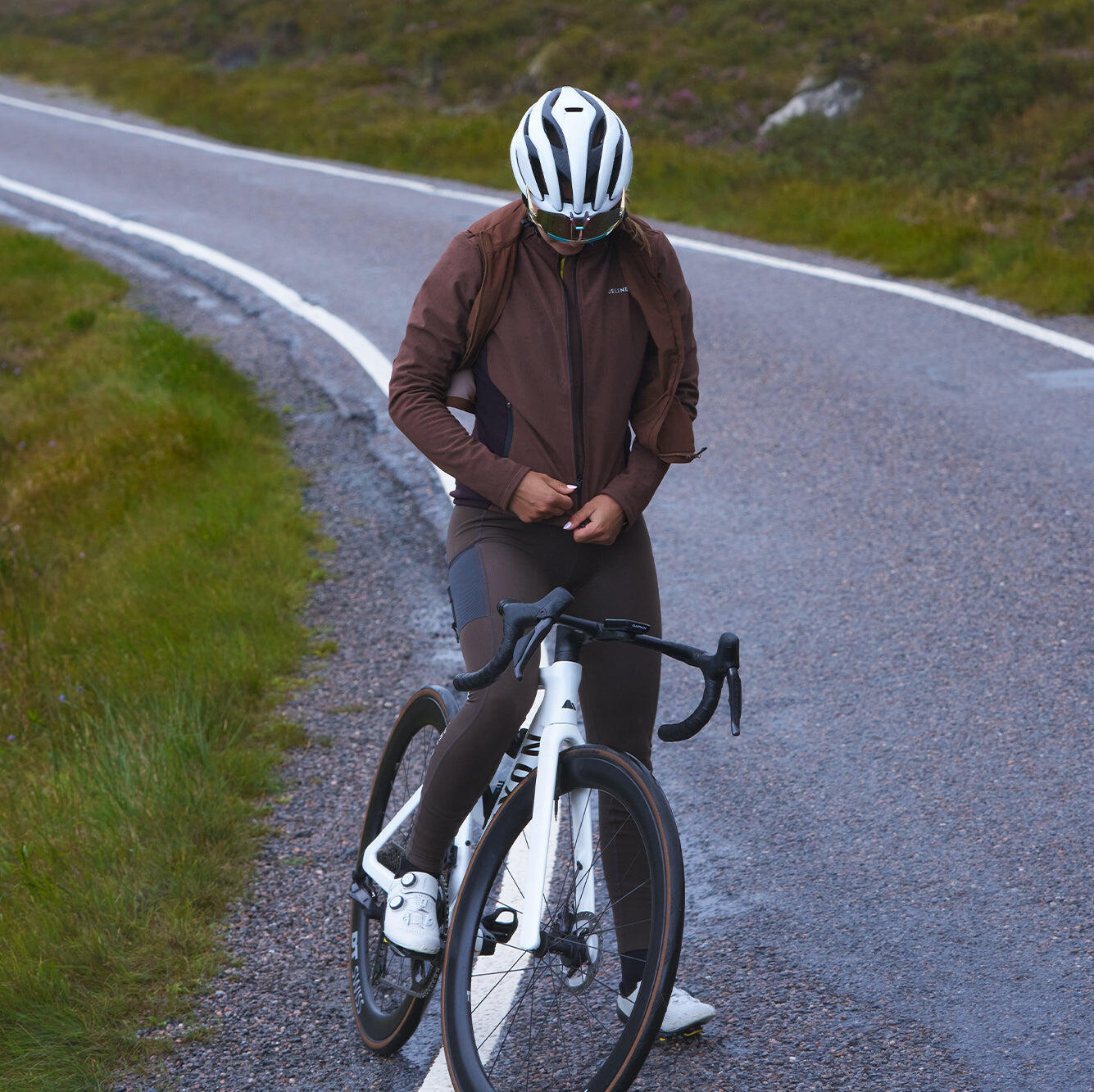 Chaqueta de Ciclismo de Mezcla de Lana 3L 5/7