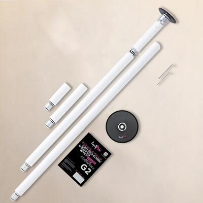 Classic G2 Standard Lock palo da pole dance portatile BIANCO 45mm