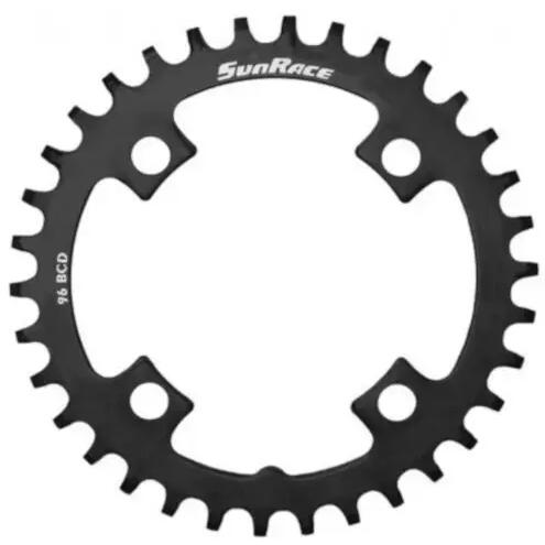 Sunrace 32T Chainring 4-arm 96mm Black Narrow Wide Steel