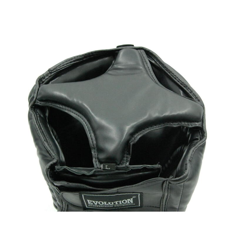 Kask bokserski Evolution Professional Equipment z maską Black L