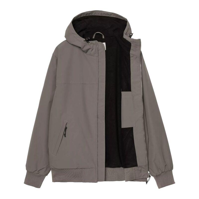 Cazadora Gris Carhartt Hooded Sail Jacket Porphyry con Forro Polar 3/5