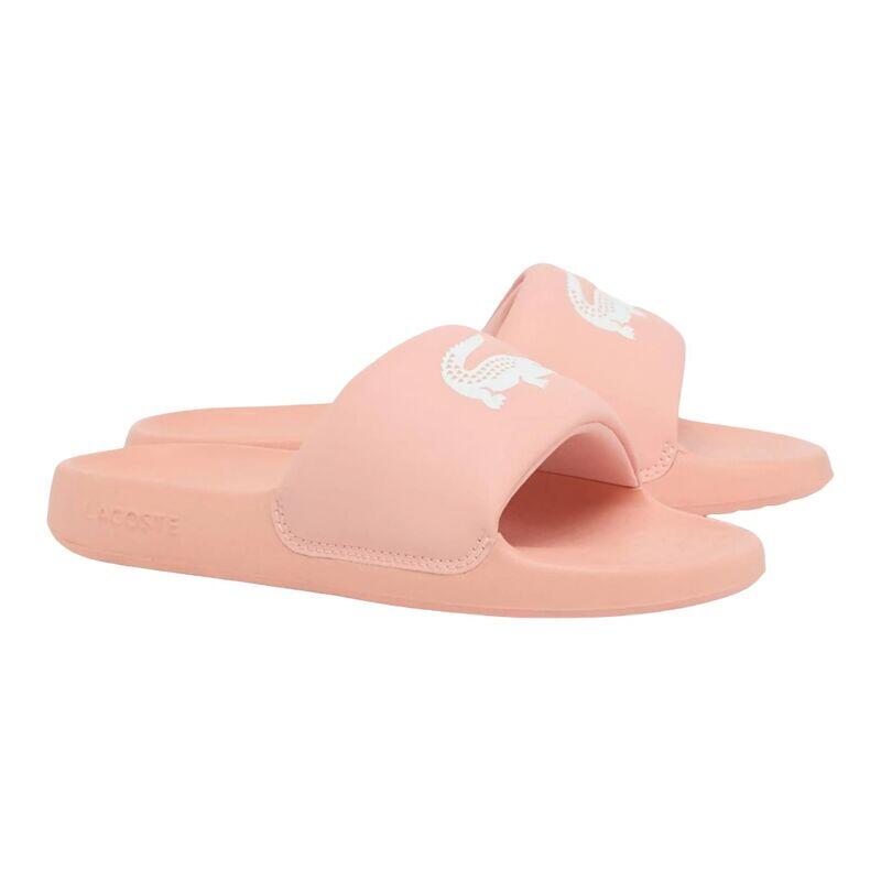 Chanclas Rosas Lacoste Serve Slide 1.0 Light Pink White Cómodas y Modernas 2/5