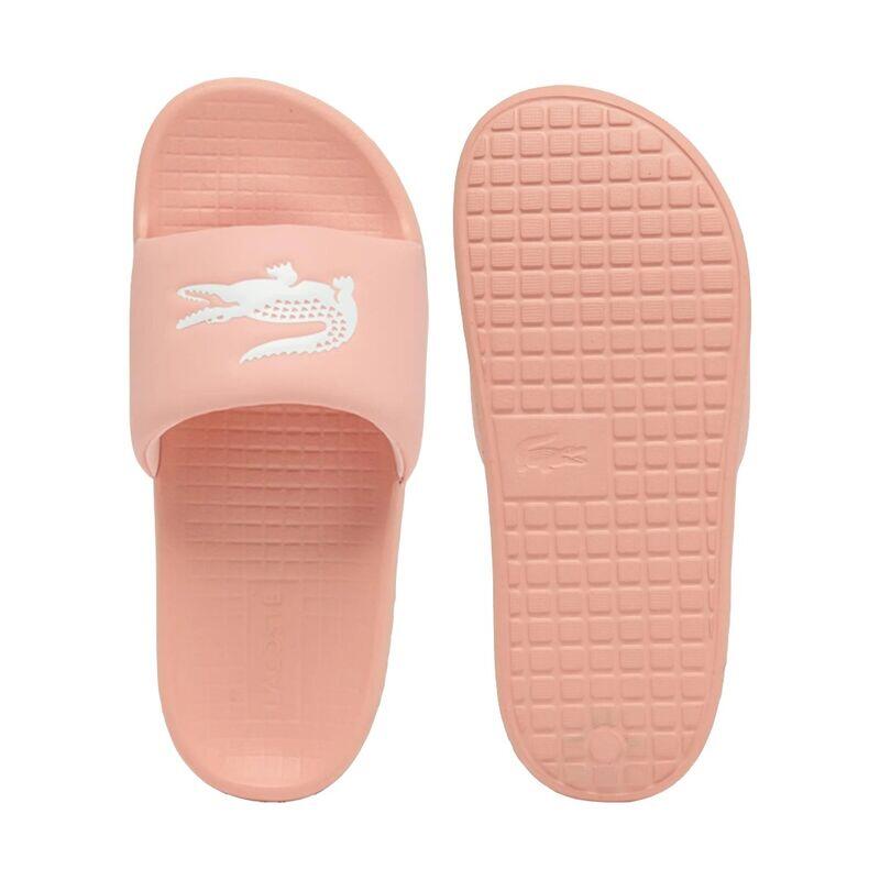 Chanclas Rosas Lacoste Serve Slide 1.0 Light Pink White Cómodas y Modernas 4/5