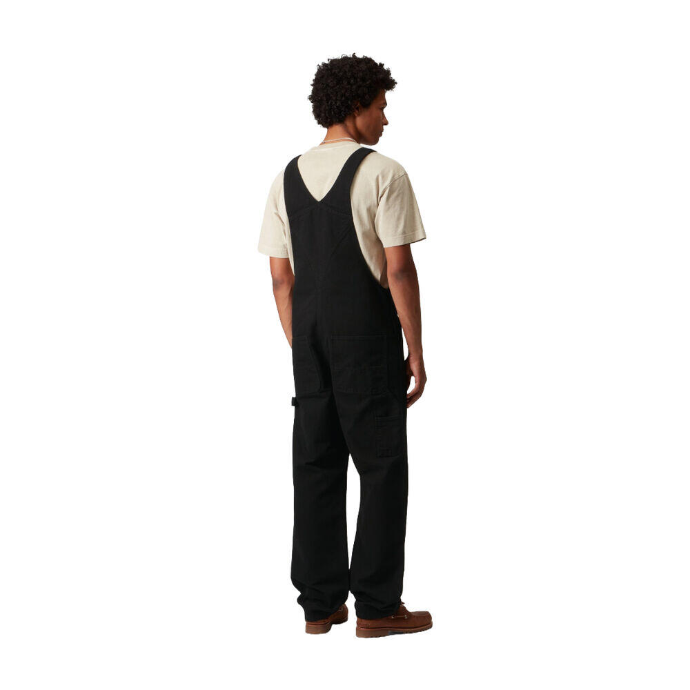 Peto Negro Carhartt Bib Overall Black Rinsed con Bolsillos 4/5