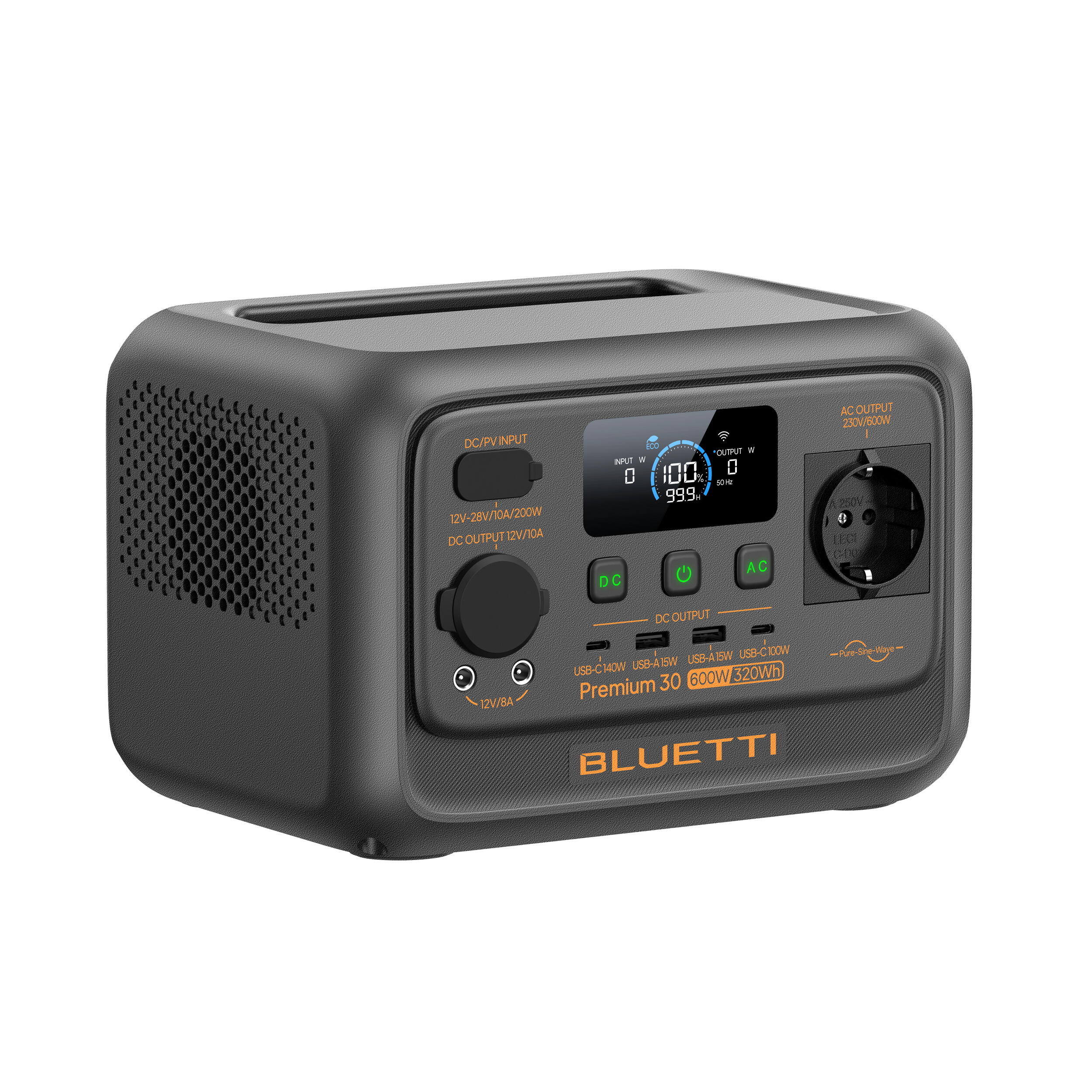 Kit draagbaar Powerstation BLUETTI Premium 30 V2 + zonnepaneel 130 W 5/7
