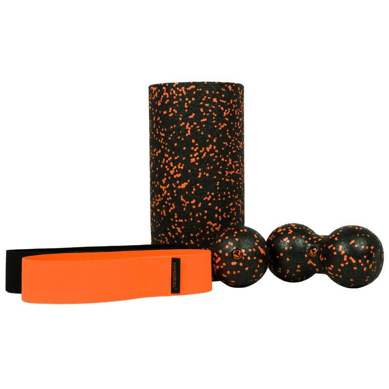 Wałek i piłki do masażu + gumy mini band PHYSIOROLL zestaw Recovery Kit+