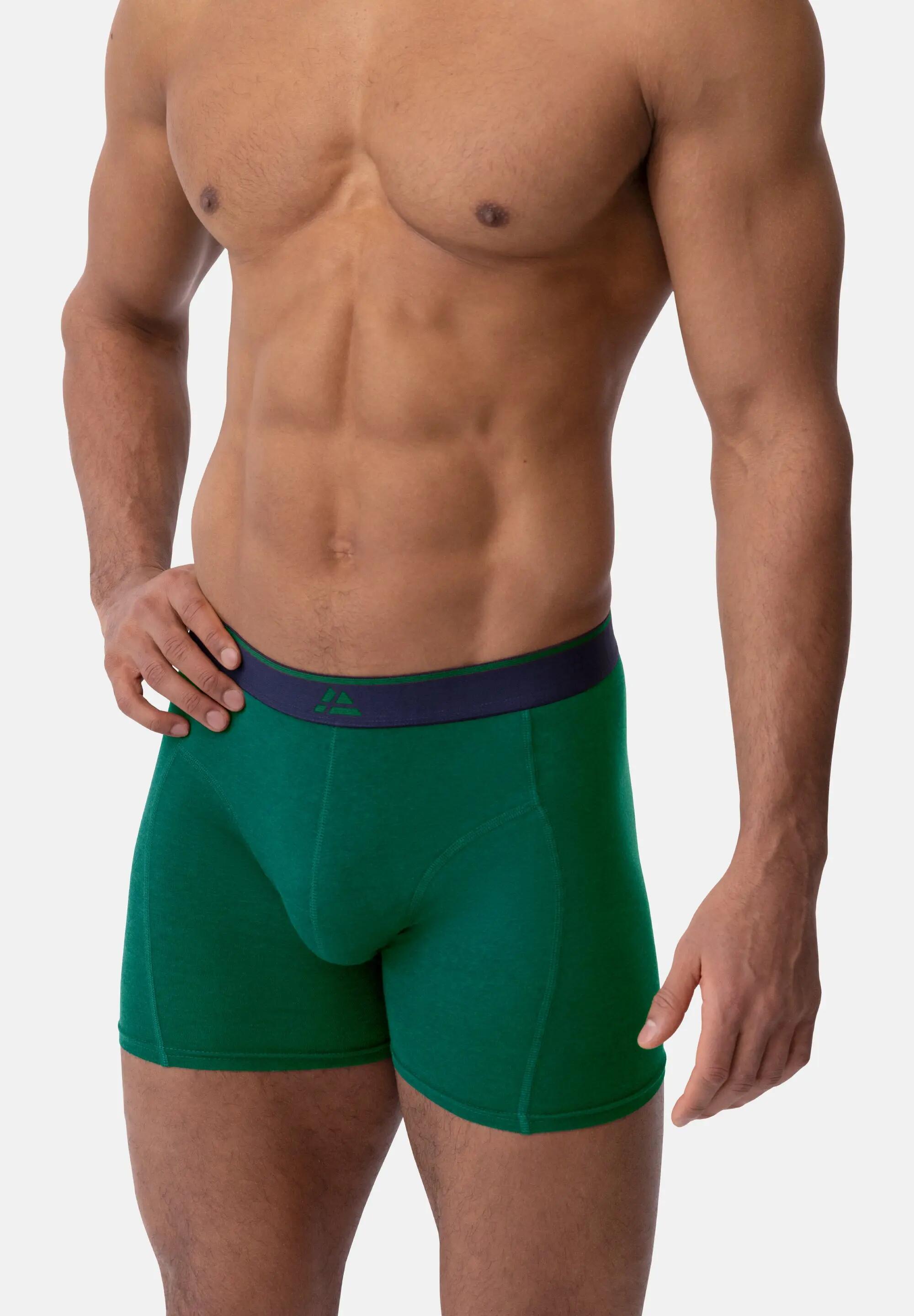 Boxers de bambu masculinos ultra macios respiráveis roupa interior 3-pack 5/5