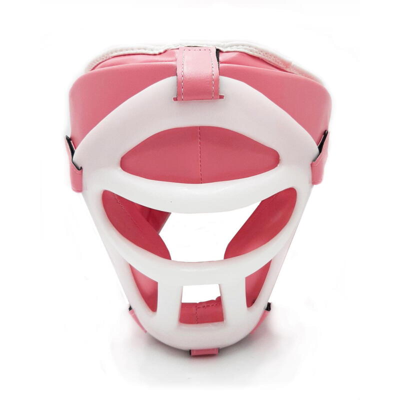 Kask bokserski Evolution Professional Equipment z maską Pink S