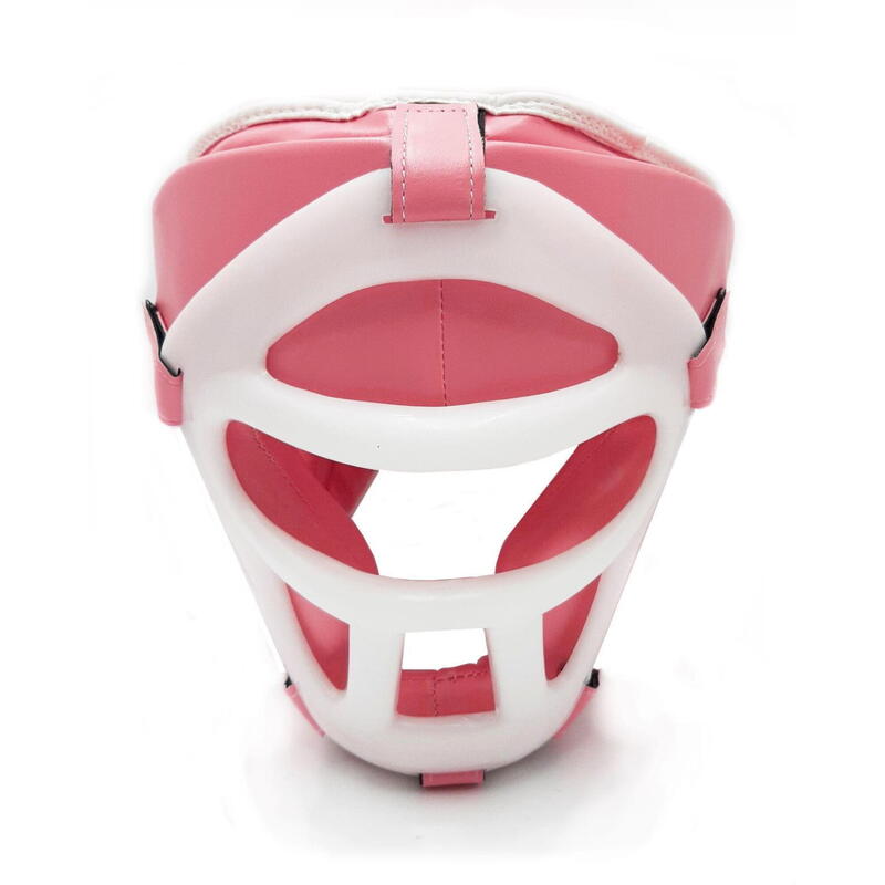 Kask bokserski Evolution Professional Equipment z maską Pink