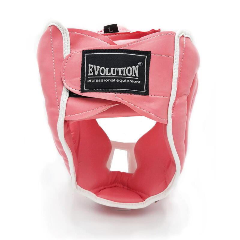 Kask bokserski Evolution Professional Equipment z maską Pink S