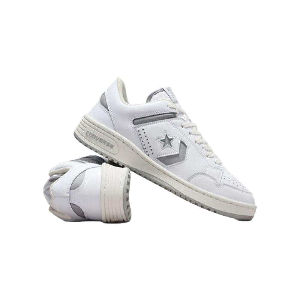 Zapatillas Blancas-Gris Converse Weapon Leather Blanco Vintage 2/4