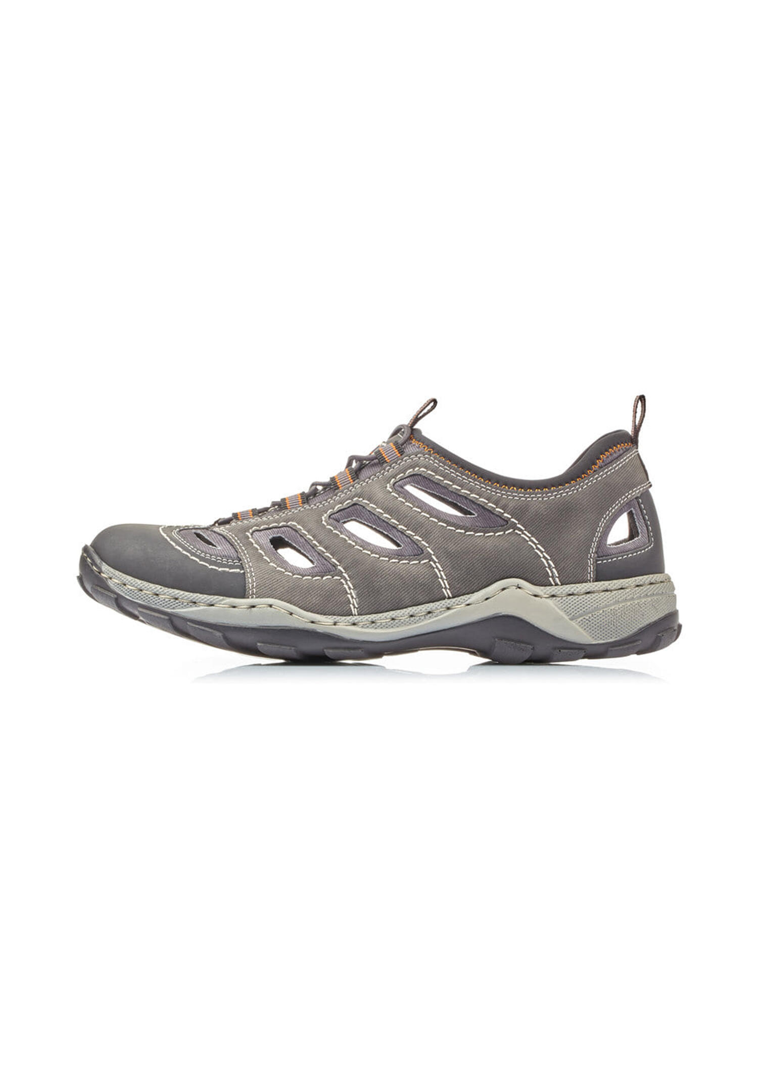 Rieker Herren Slipper Slipper  Sneaker 08065-02 Grey Combination 4/5