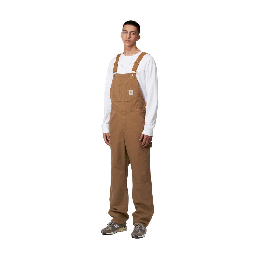 Peto Marrón Carhartt Bib Overall Hamilton Brown con Bolsillos 3/5