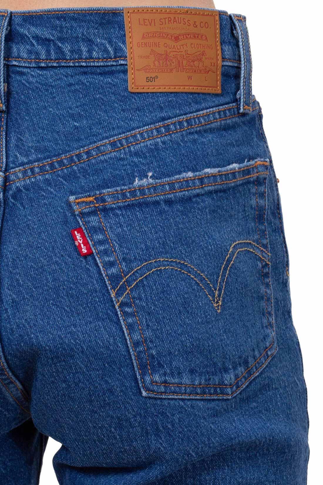 Pantalón Vaquero Levis Jean Crop 501 Jazz Pop de Pierna Recta 4/5