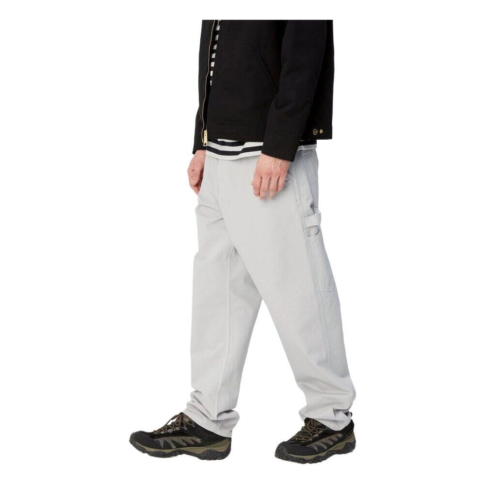 Pantalones Grises Carhartt Single Knee Pant Sonic Silver 3/5